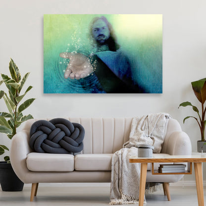 Walk With Jesus In Faith Canvas Wall Art by Tailored Canvases