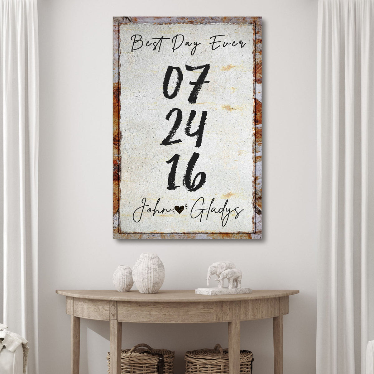 Best Day Ever Sign by Tailored Canvases