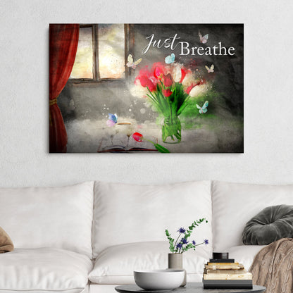 Just Breathe Sign VI by Tailored Canvases
