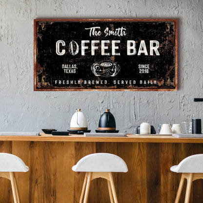 Coffee Bar Sign IV by Tailored Canvases
