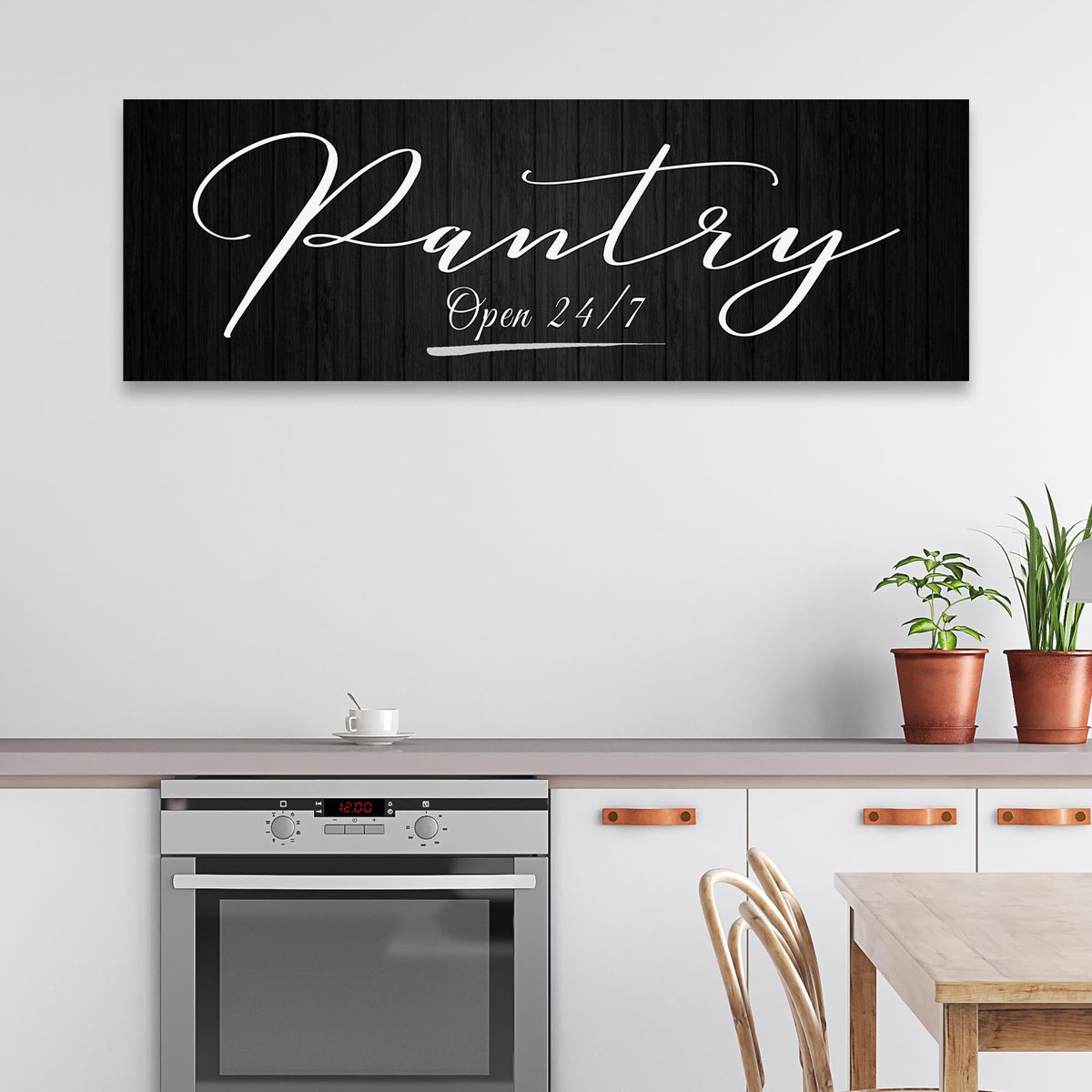 Pantry Open 24/7 Sign by Tailored Canvases