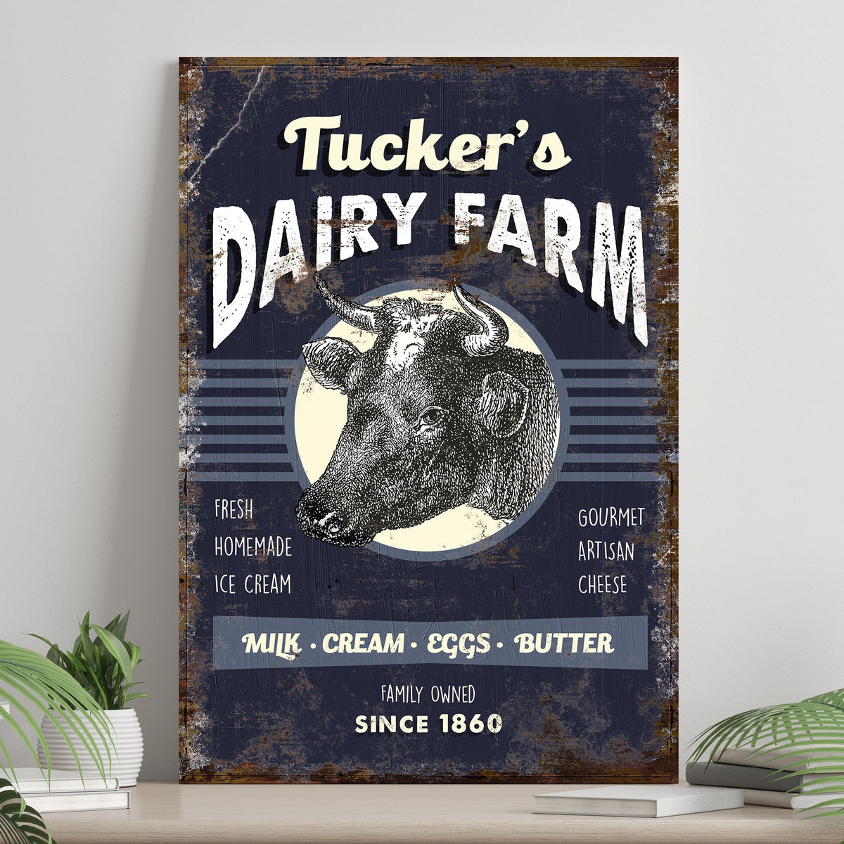 Dairy Farm Sign by Tailored Canvases