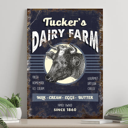 Dairy Farm Sign by Tailored Canvases