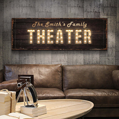 Theater Sign by Tailored Canvases