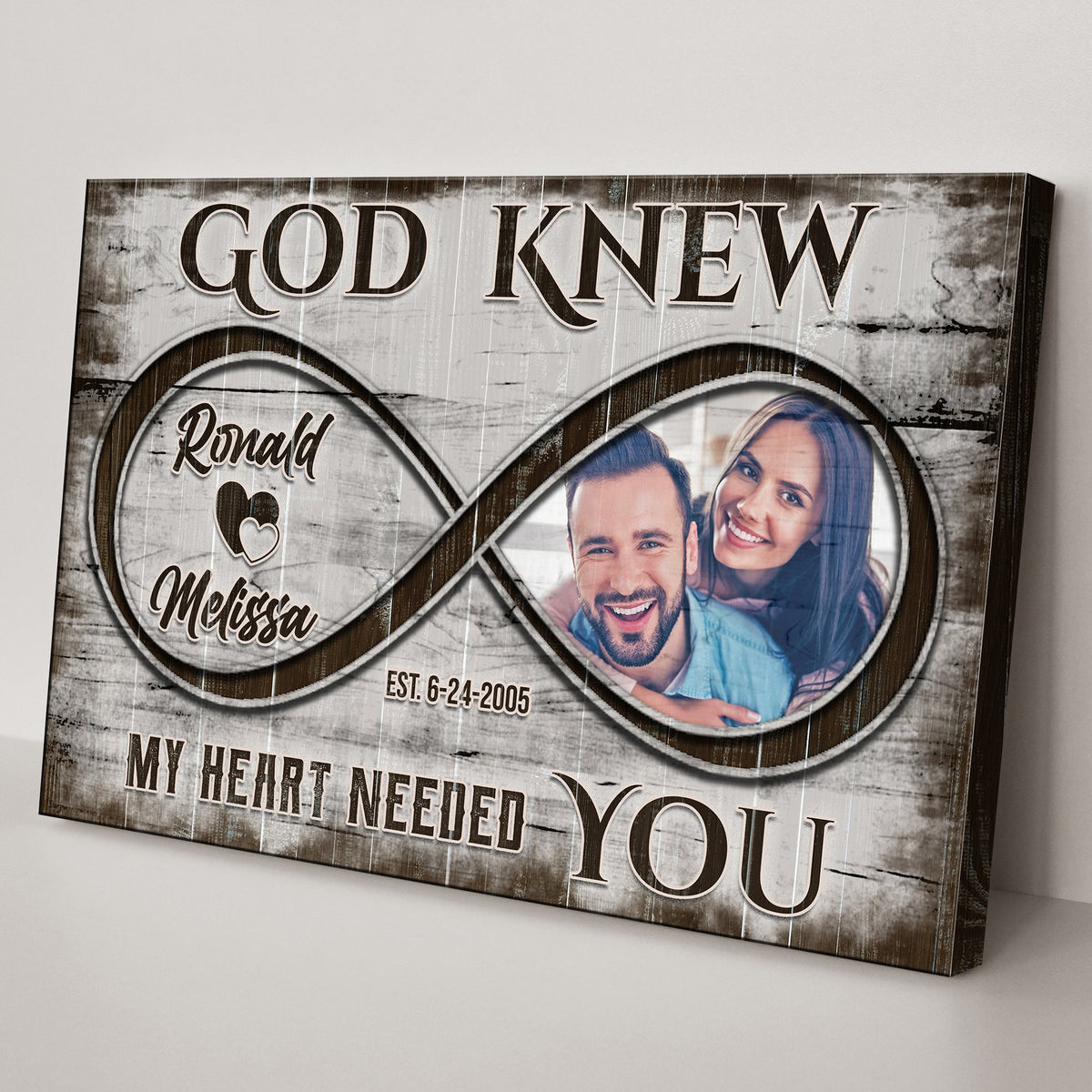 God Knew Couple Sign II by Tailored Canvases