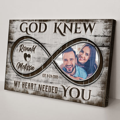 God Knew Couple Sign II by Tailored Canvases