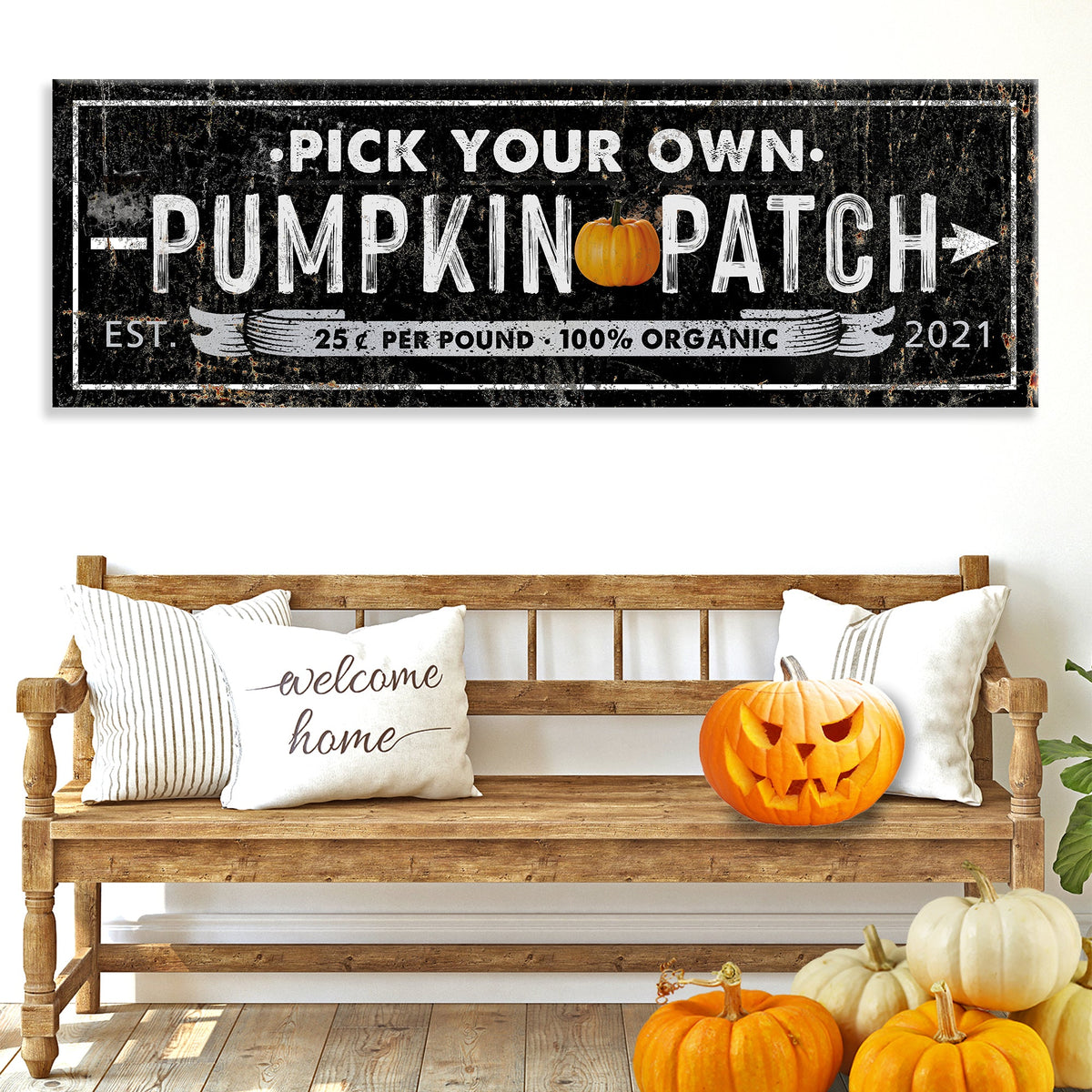 Pick Your Own Pumpkin Patch Sign by Tailored Canvases