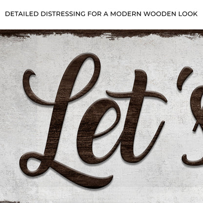 Let's Eat Sign by Tailored Canvases