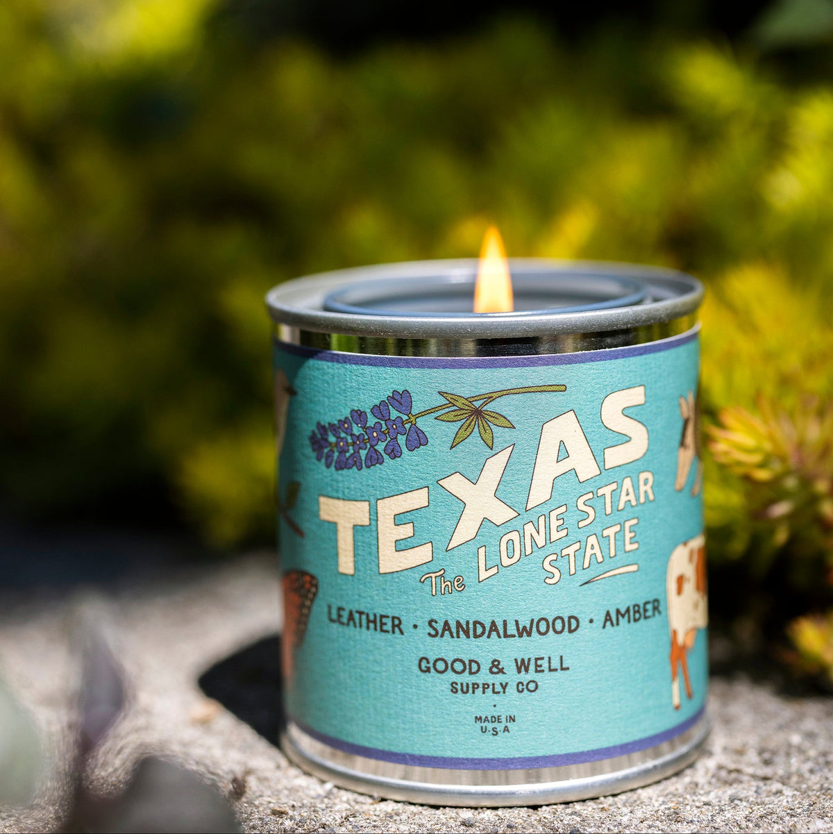 Texas State Candle by Good & Well Supply Co.