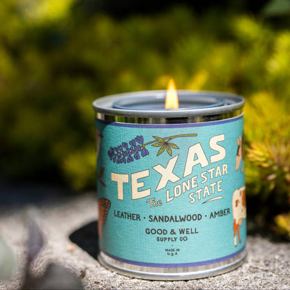 Texas State Candle by Good & Well Supply Co.