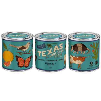 Texas State Candle by Good & Well Supply Co.