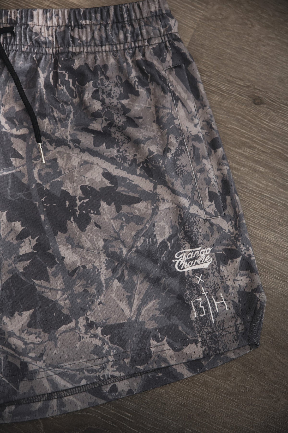 Men's Mesh Lifestyle Shorts | 5.5"- Lift Heavy Pray Hard Deadwood by Tango Charlie Apparel