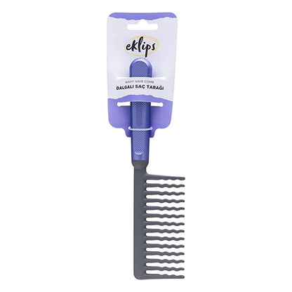 Eklips Wavy Hair Comb for Gentle Detangling by Beauty Care Bag