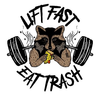 Trash Panda Weight Lifting Club - Tee by Tango Charlie Apparel