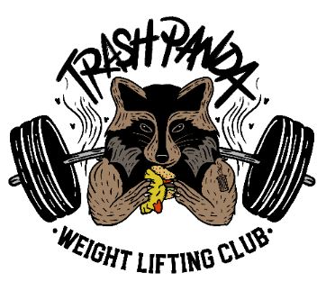 Trash Panda Weight Lifting Club - Tee by Tango Charlie Apparel