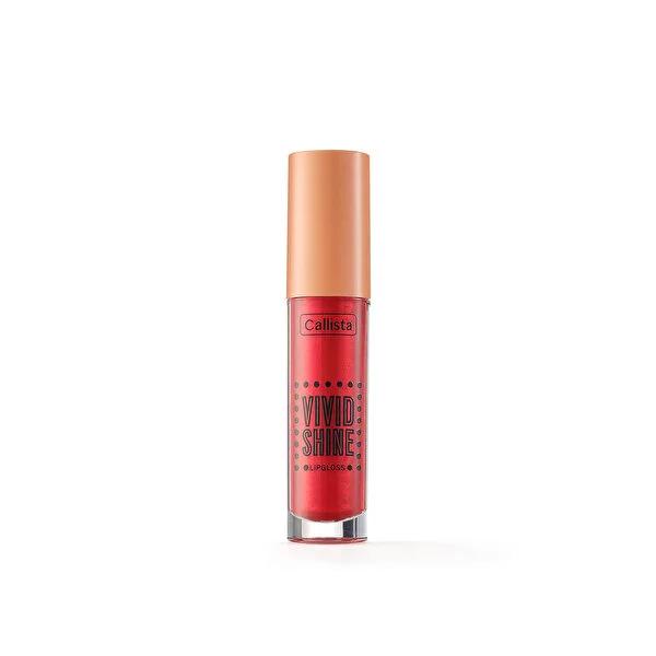 Callista Vivid Shine Lip Gloss - Moisturizing, Long-Lasting Red Lip Gloss with Shea & Argan Oil by Beauty Care Bag