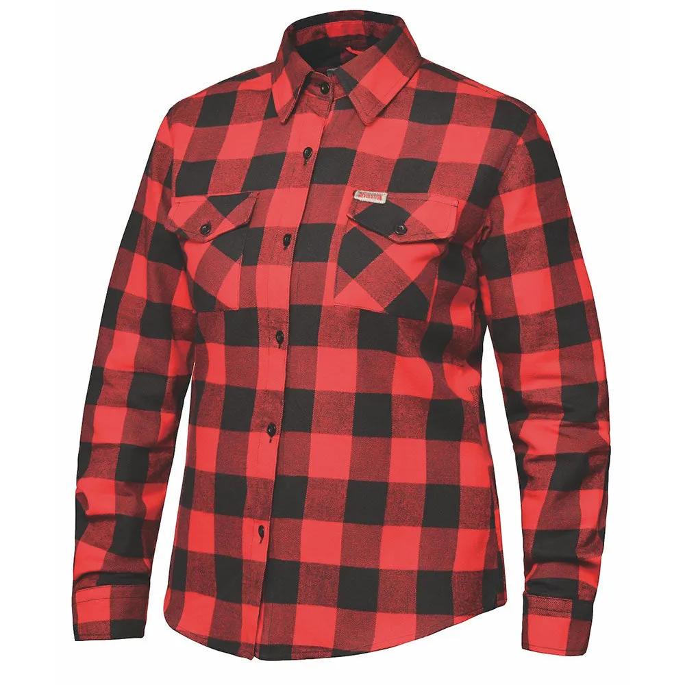 Ladies Black and Red Flannel Shirt by Unik Just for Bikers