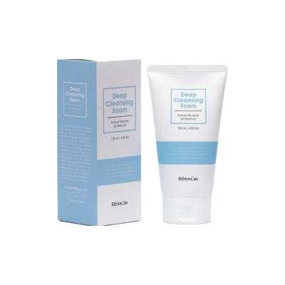 Bibimcos Deep Cleansing Foam - Gentle Facial Cleanser with Amino & Hyaluronic Acid for Sensitive Skin - Removes Dirt & Makeup, Maintains Moisture by Beauty Care Bag