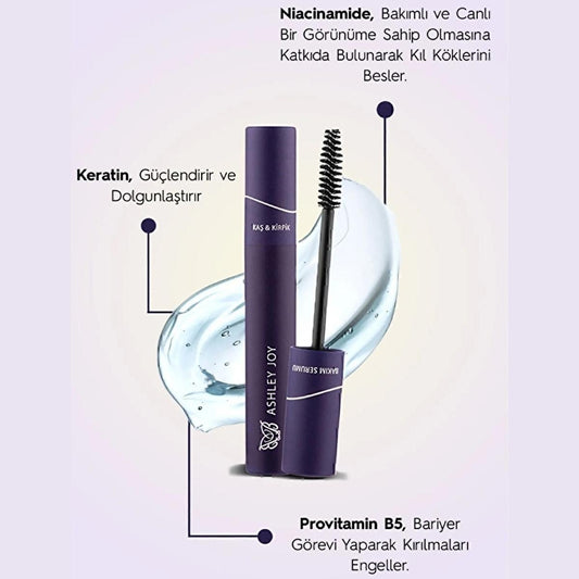 Ashley Joy Eyelash & Eyebrow Growth Serum: Strengthen, Volumize, Paraben-Free for Thicker, Longer Lashes & Brows by Beauty Care Bag