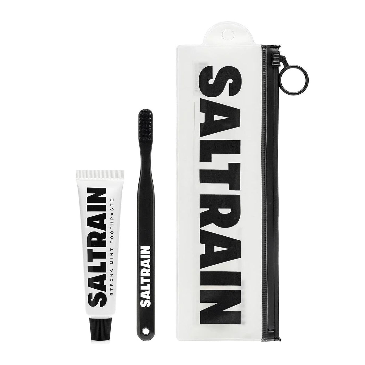 Saltrain Strong Mint Travel Set Toothpaste & Toothbrush 30g by Beauty Care Bag