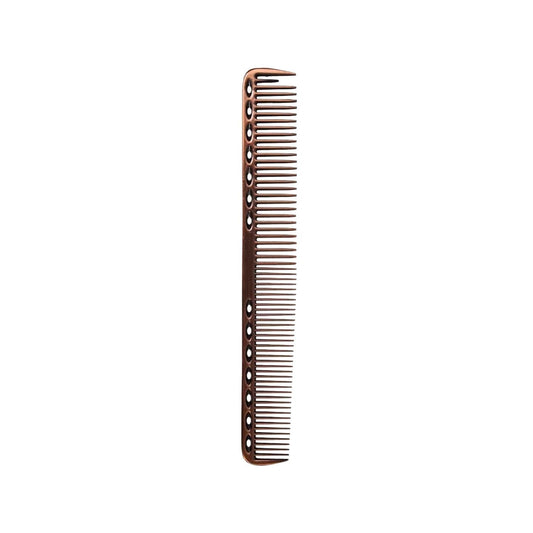 Trina Single Aluminium Hair Comb Bronze 03 - Durable Aluminium Hair Comb for Detangling and Styling by Beauty Care Bag
