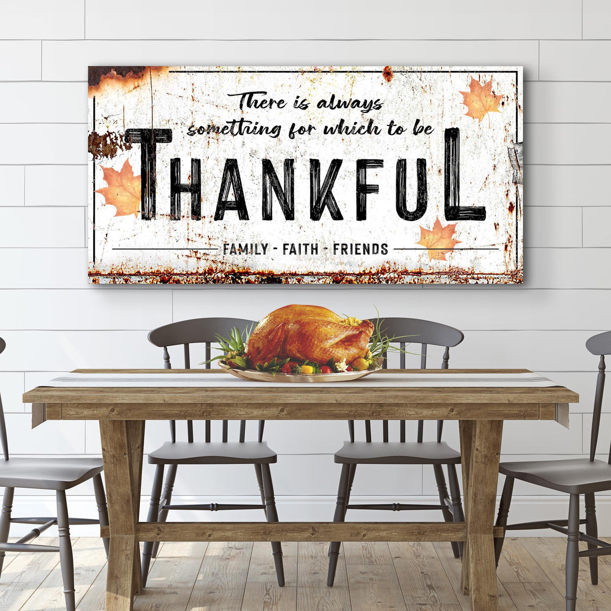Always Thankful Sign by Tailored Canvases