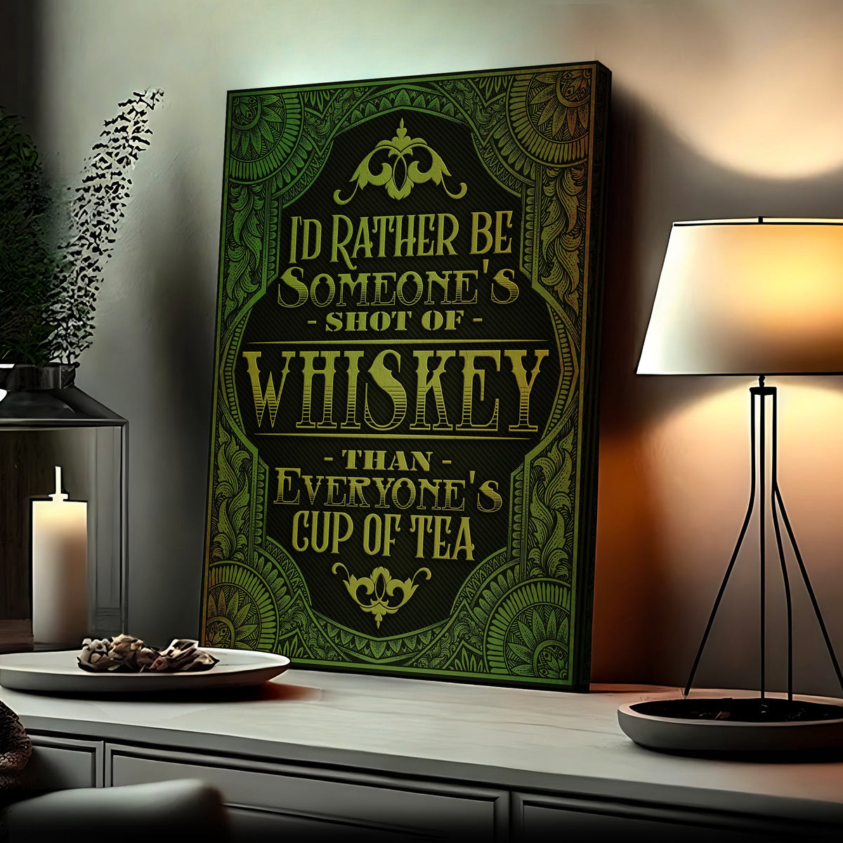 Whiskey Sign by Tailored Canvases