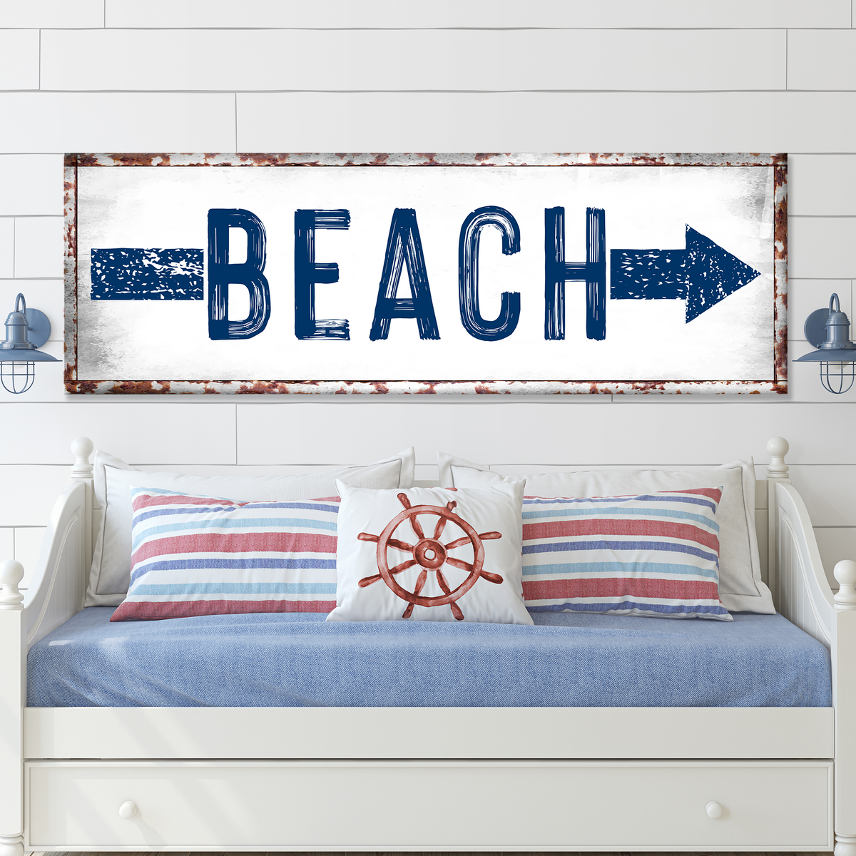 Beach Arrow Sign by Tailored Canvases