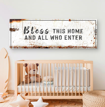 BLESS THIS HOME - CHRISTIAN WALL DECOR by Tailored Canvases