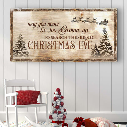 Christmas Eve Farmhouse Sign by Tailored Canvases