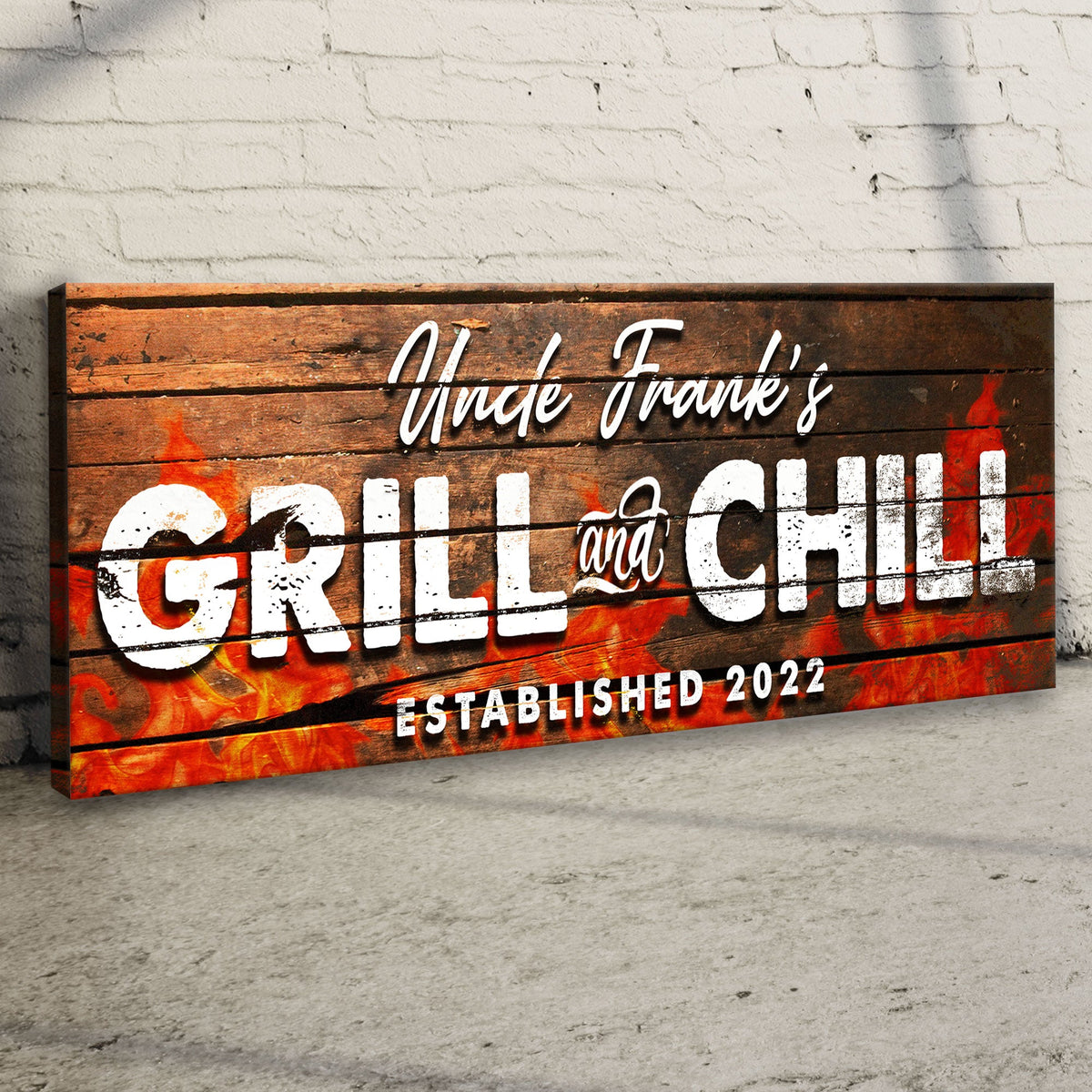 Grill And Chill Sign II by Tailored Canvases