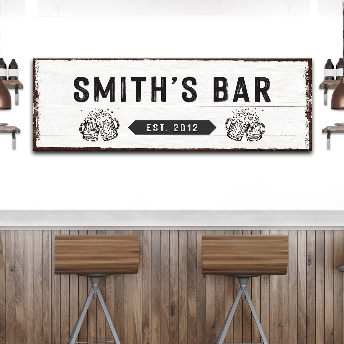Family Bar Sign by Tailored Canvases
