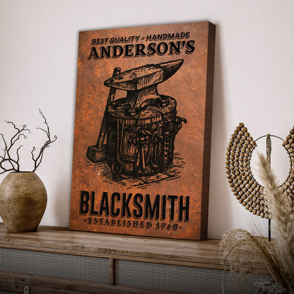 Best Quality Handmade Blacksmith Sign by Tailored Canvases