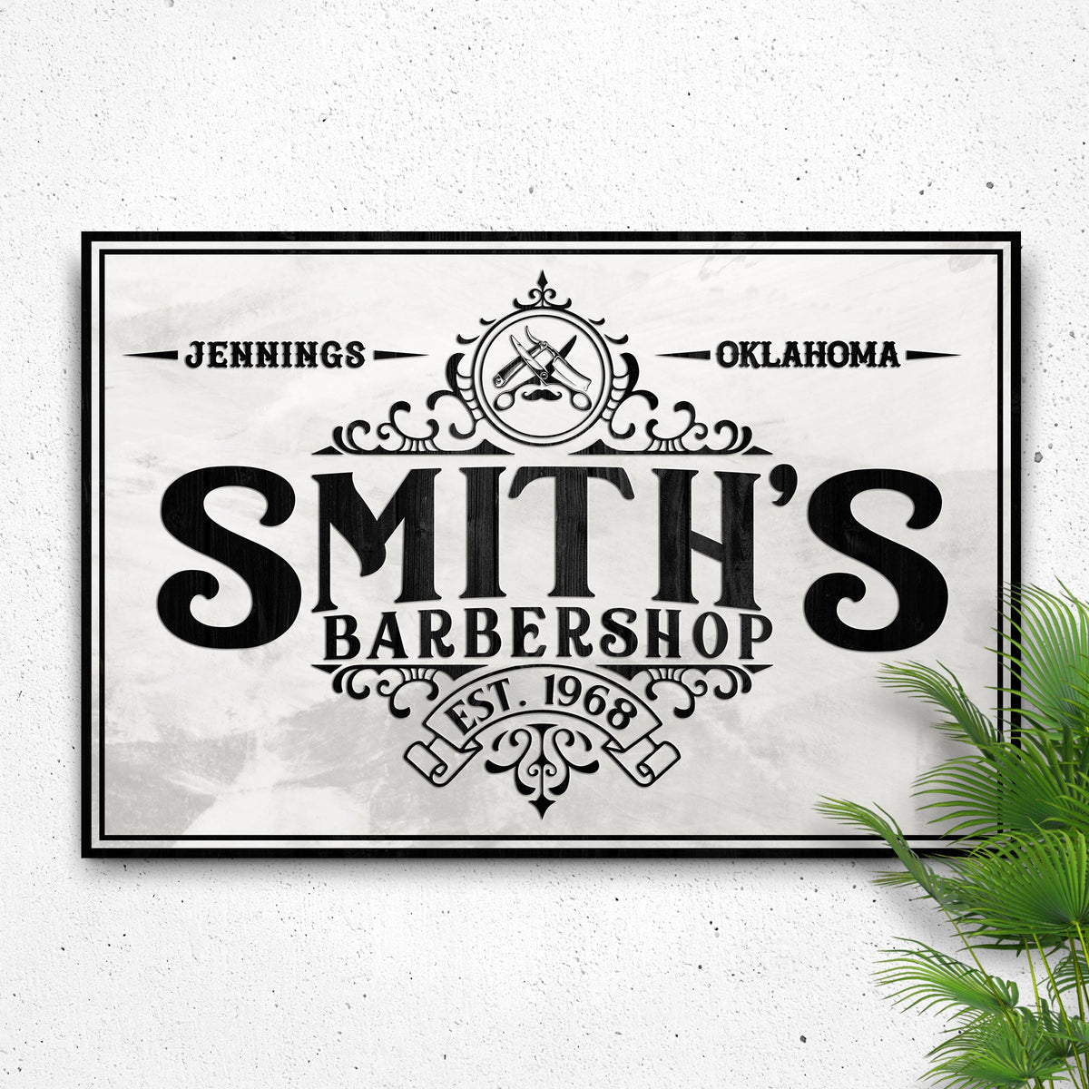 Barbershop Sign IV by Tailored Canvases