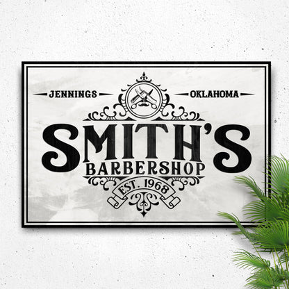 Barbershop Sign IV by Tailored Canvases