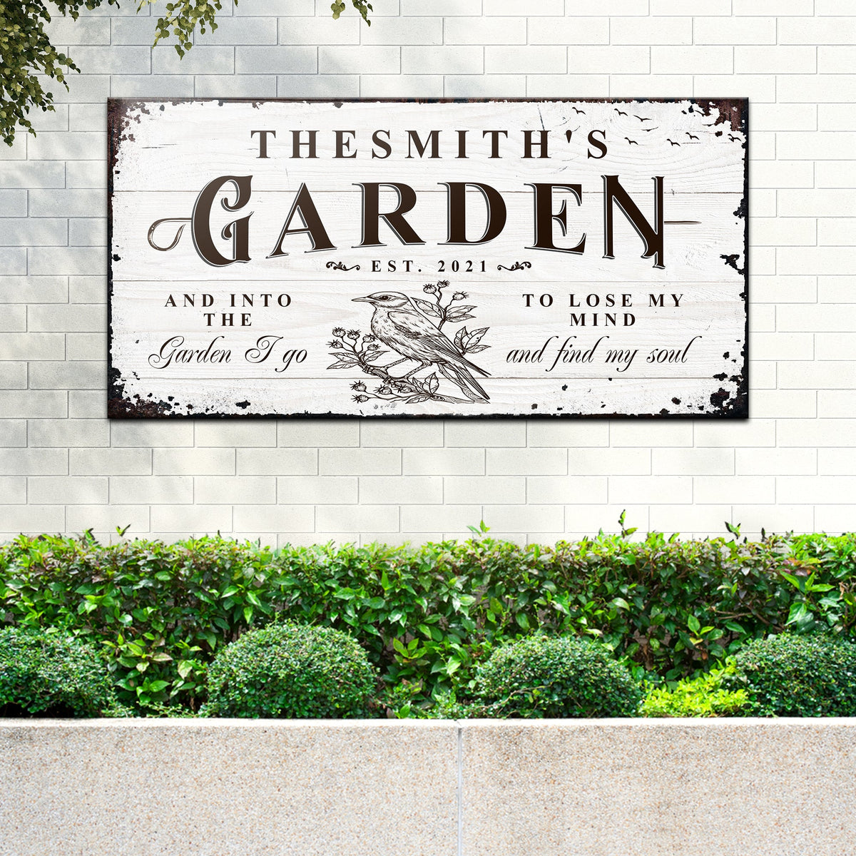Family Garden Sign by Tailored Canvases