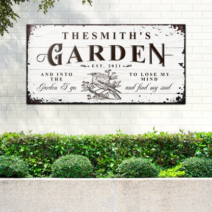Family Garden Sign by Tailored Canvases