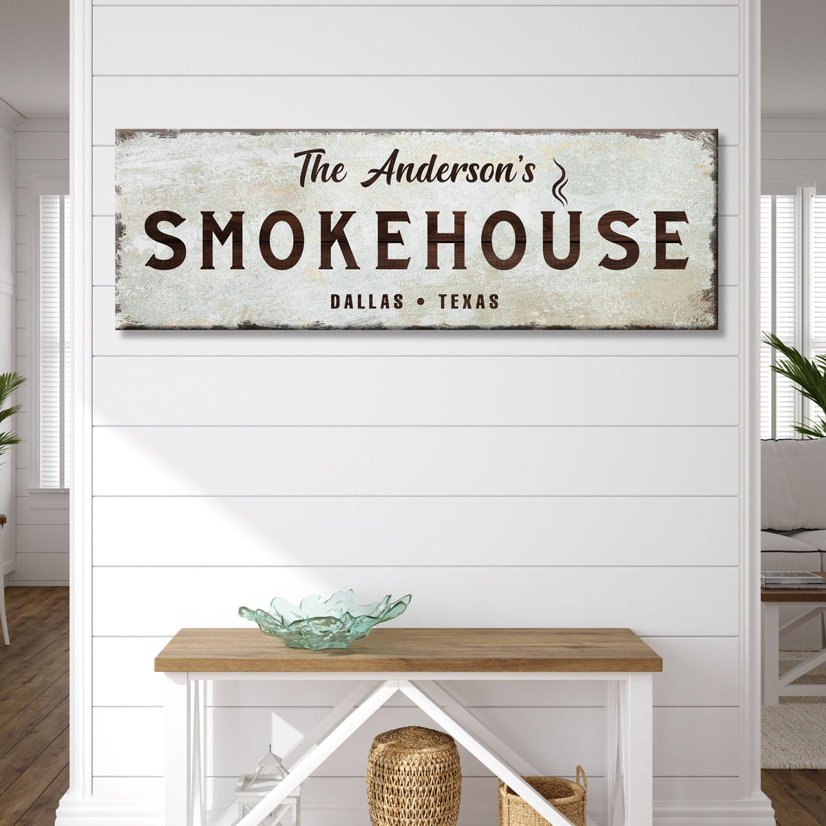 Family Smokehouse Sign by Tailored Canvases