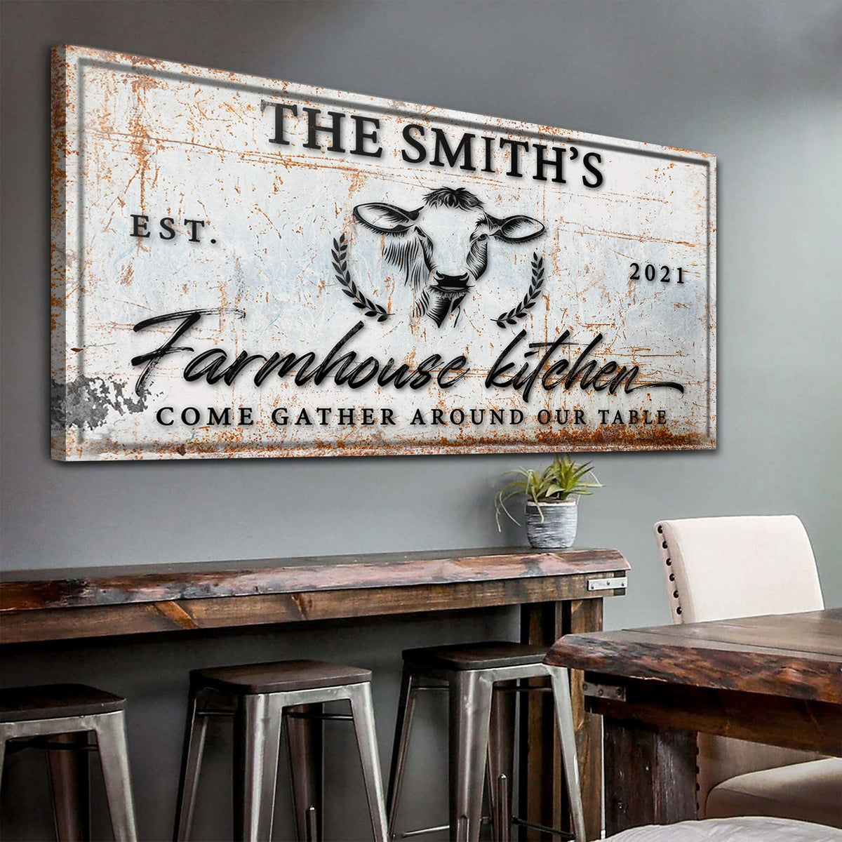 Farmhouse Kitchen Sign by Tailored Canvases