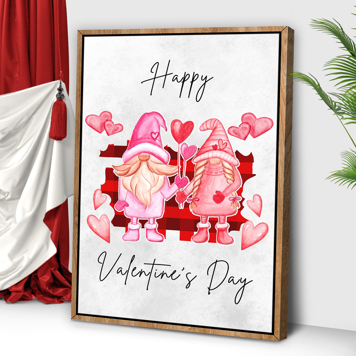 Valentine's Gnomes Sign by Tailored Canvases