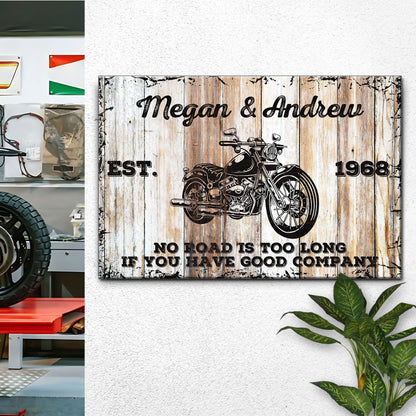 Motorcycle Wood Sign by Tailored Canvases