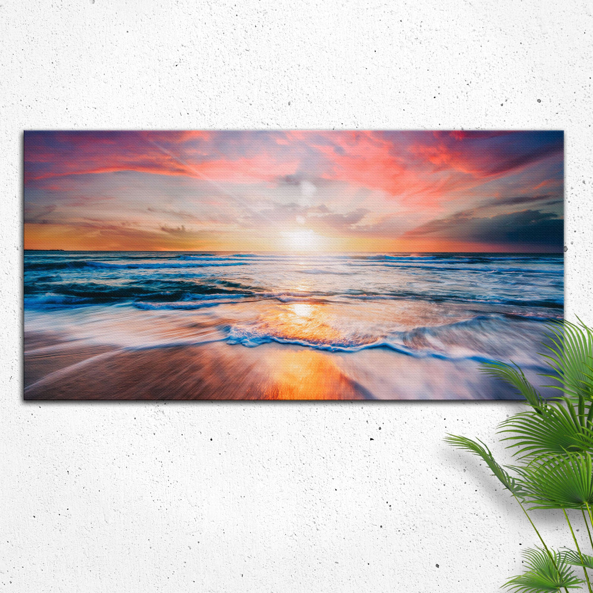 Sunrise Over The Horizon Canvas Wall Art by Tailored Canvases