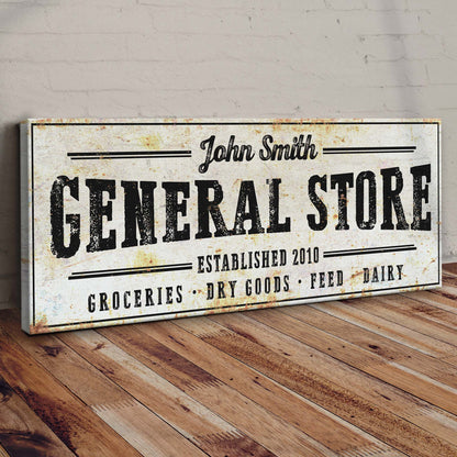 Rustic General Store Sign by Tailored Canvases