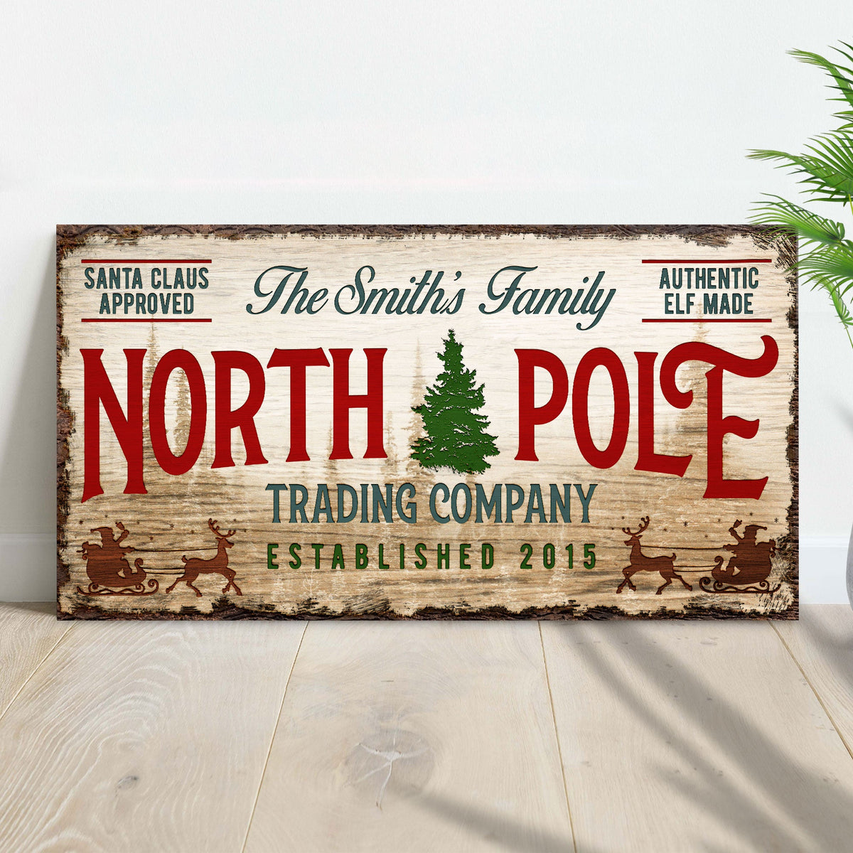 Christmas Trading Co Sign by Tailored Canvases