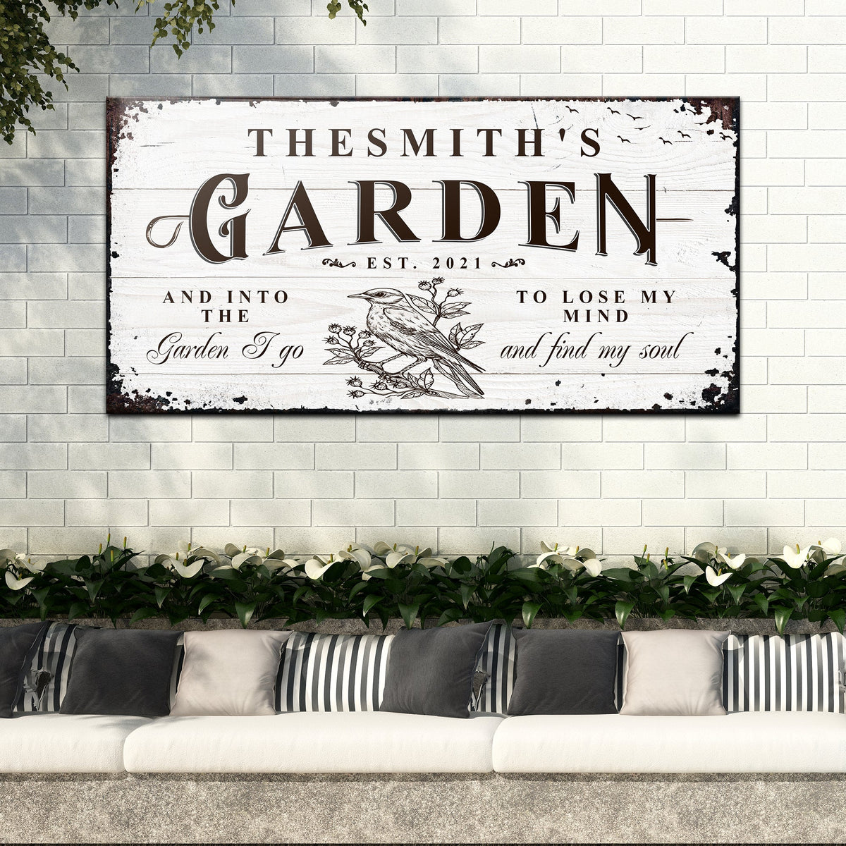 Family Garden Sign by Tailored Canvases