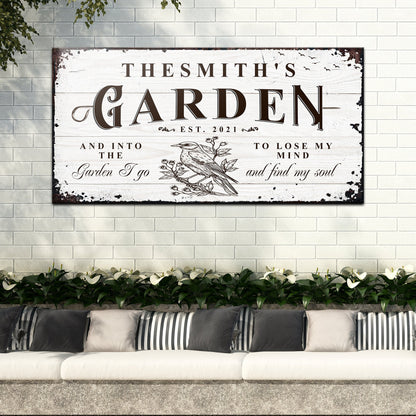 Family Garden Sign by Tailored Canvases