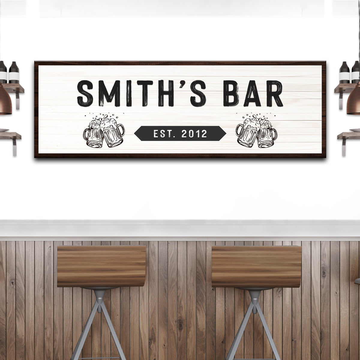 Family Bar Sign by Tailored Canvases