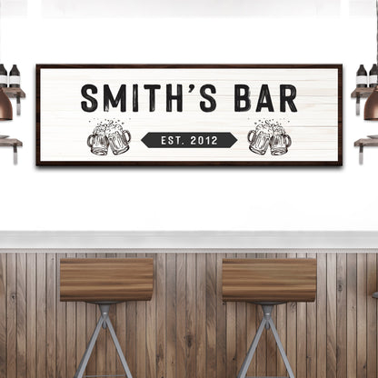 Family Bar Sign by Tailored Canvases