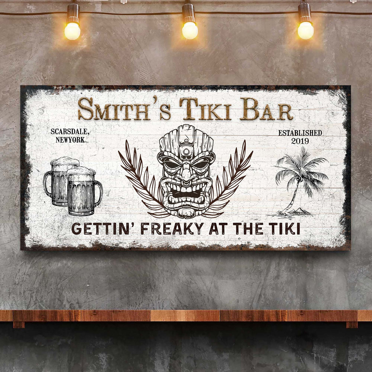 Tiki Bar Sign II by Tailored Canvases