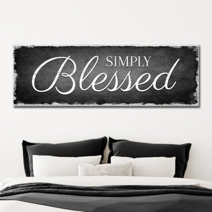 Simply Blessed Sign by Tailored Canvases